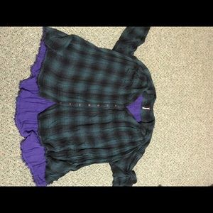 Free people blouse, plaid, soft